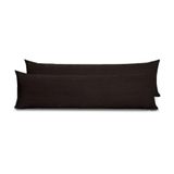 Fronhas Para Travesseiro De Corpo Slim 1,50m X 50cm 2 Unidades - Preto