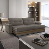 Sofá Avalon 02 Módulos De 90cm Br25cm Meu Sofá Online A231 Linho Cinza Escuro