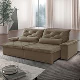 Sofá Melt 02 Módulos De 120cm Br 25cm Meu Sofá Online B016 Veludo Marrom