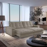 Sofá Dublin 02 Módulos De 100cm Br25cm Meu Sofá Online B002 Veludo Capuccino