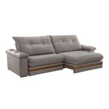Sofá Avalon 02 Módulos De 120cm Br25cm Meu Sofá Online B026 Veludo Prata