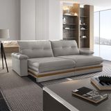 Sofá Avalon 02 Módulos De 80cm Br25cm Meu Sofá Online A230 Linho Cinza