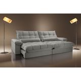 Sofá Liz 02 Módulos De 80cm Br 25cm Meu Sofá Online A230 Linho Cinza
