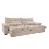 Sofá Liz 02 Módulos De 120cm Br 25cm Meu Sofá Online A294 Linho Creme