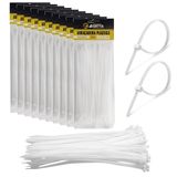 1000 Abraçadeiras Lacres De Nylon 3.6x150mm Fita Hellerman 15cm Branco