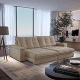 Sofá Dublin 02 Módulos De 90cm Br25cm Meu Sofá Online A226 Linho Bege