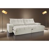 Sofá Liz 02 Módulos De 90cm Br 25cm Meu Sofá Online A302 Linho Branco