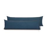 Fronhas Para Travesseiro De Corpo Slim 1,50m X 50cm 2 Unidades - Marinho
