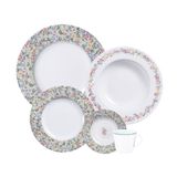 Aparelho De Jantar Tramontina Dalina Porcelana Decorada 20 Peças Tramontina
