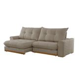 Sofá Argo Veludo 02 Módulos 120 Cm B25cm Meu Sofá Online B002 Veludo Capuccino