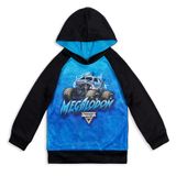 Moletom Monster Jam Trucks Megalodon Toddler Boys Preto/azul 4t