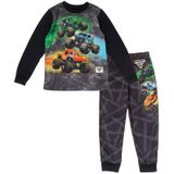 Conjunto De Pijamas Monster Jam Truck Grave Digger El Toro Loco 2t