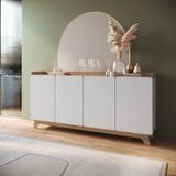 Buffet Para Sala De Jantar 200x96x40cm John Branco/freijó