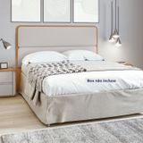 Cabeceira Casal Queen 160cm Loop 171cm X 50cm X 120cm Amêndoa /bege