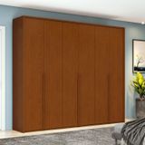 Guarda-roupa 6 Portas 4 Gavetas 100% Mdf Style Frassino