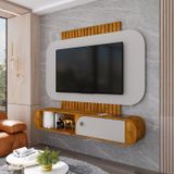 Painel Para Tv Até 55 Polegadas Jurerê Marrom/cinza