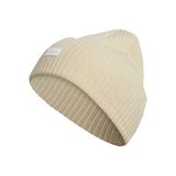 Gorro Feminino Adidas De 10 Cm Dobrável Em Alumina Bege/branco