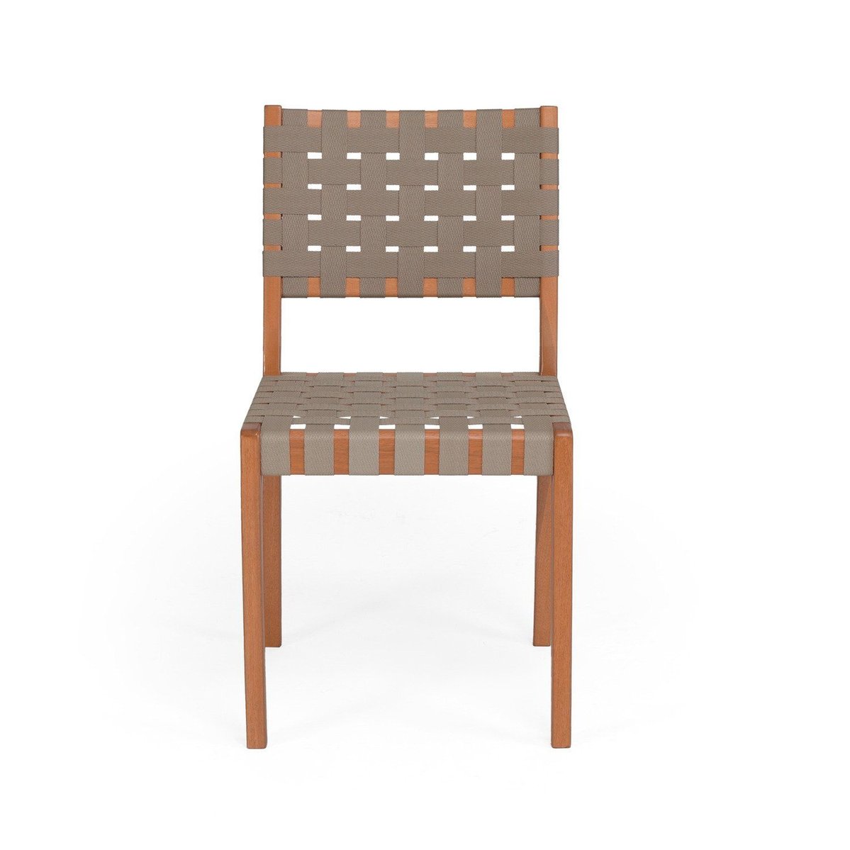 Cadeira Com Percinta No Assento E Encosto Yescasa Marrom