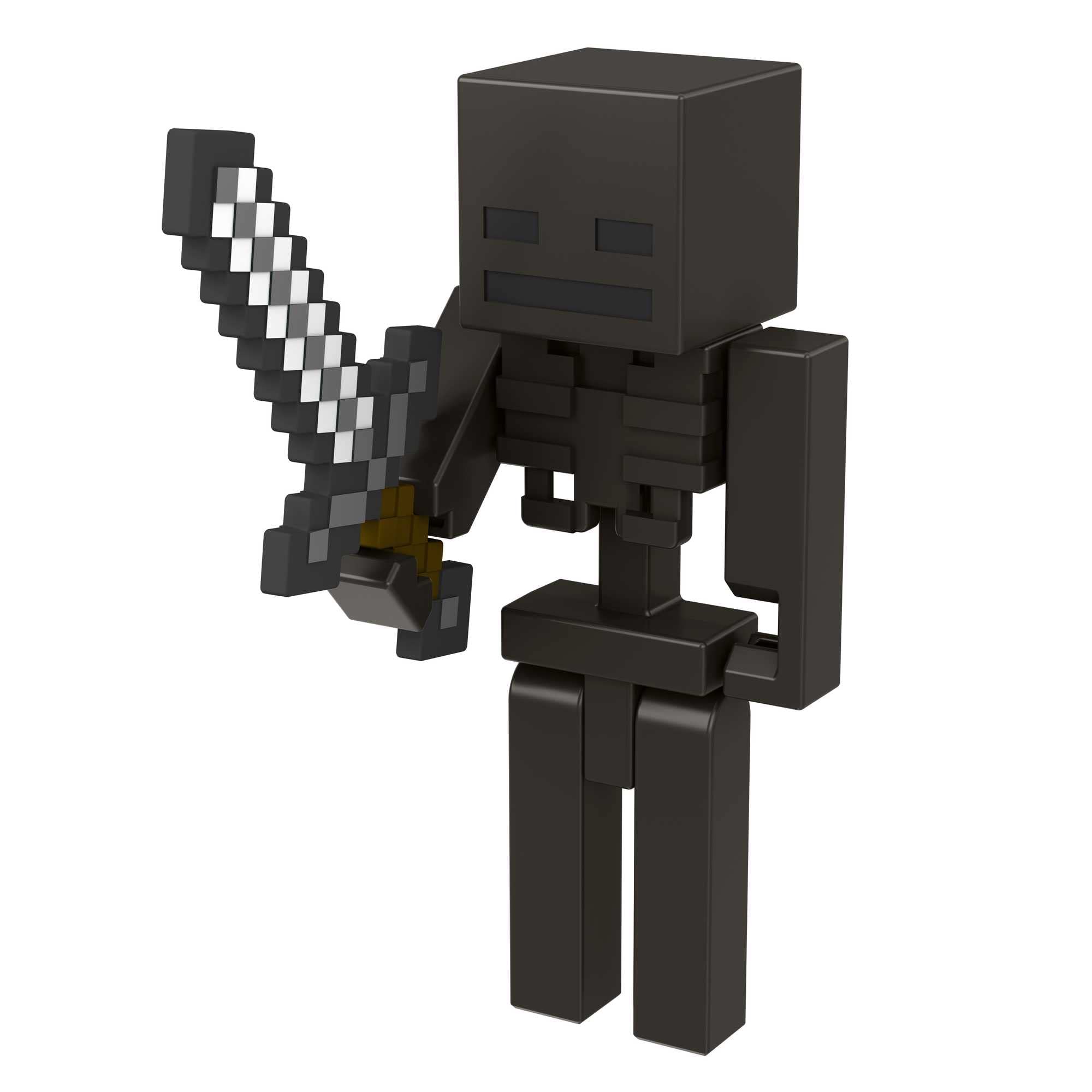 Brinquedo De Ação Mattel Minecraft Craft-a-block Wither Skeleton
