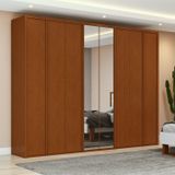 Guarda-roupa 8 Portas 6 Gavetas 100% Mdf Com Espelho Ergon