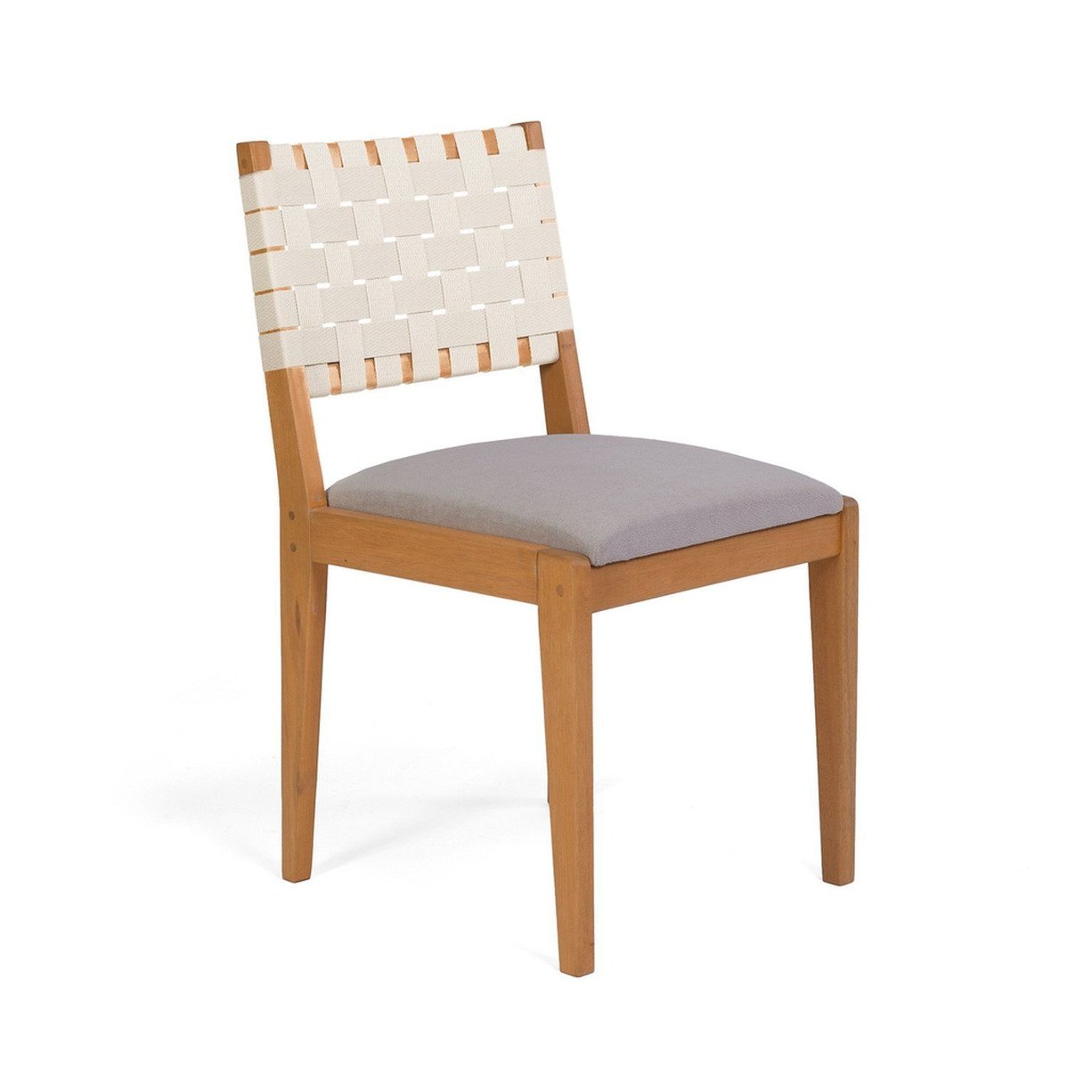 Cadeira - Clarice Assento Estofado Eucalipto Yescasa Marrom