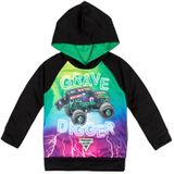 Moletom Monster Jam Trucks Grave Digger Big Boys Preto/verde