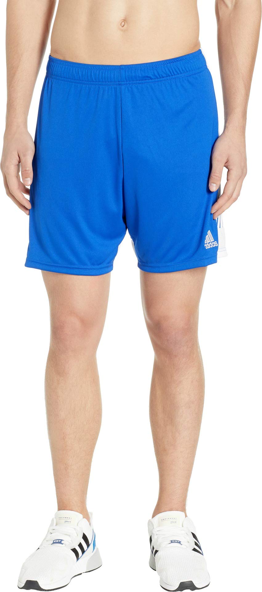 Shorts De Futebol Adidas Tastigo 19 Para Homens Azul/brancos - Pequenos