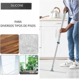 Super Rodo Vassoura Mágica De Silicone 50cm Cabo De 160cm