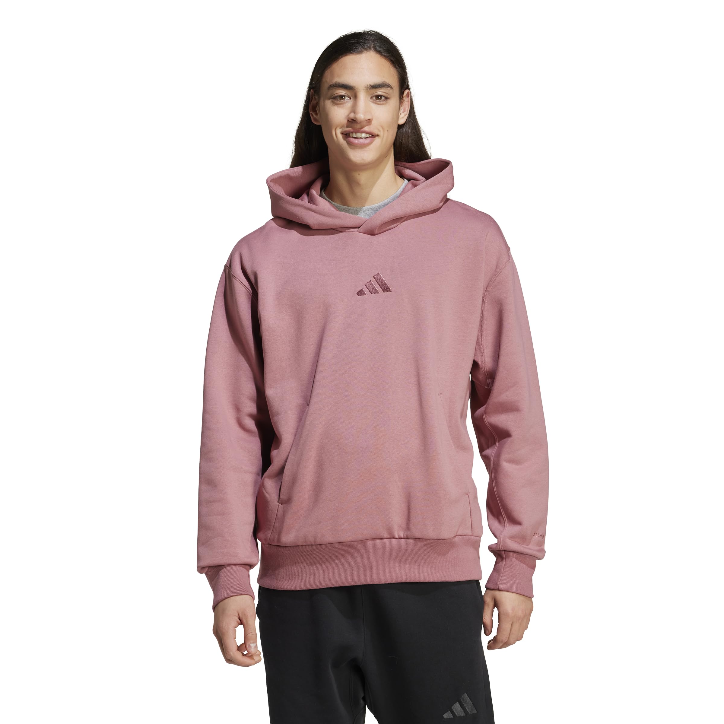 Moletom Com Capuz Adidas All San Fleece Para Homens Preoved Crimson Xxl