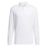 Camisa Polo Adidas De Manga Comprida Para Homens Branca - Tamanho L