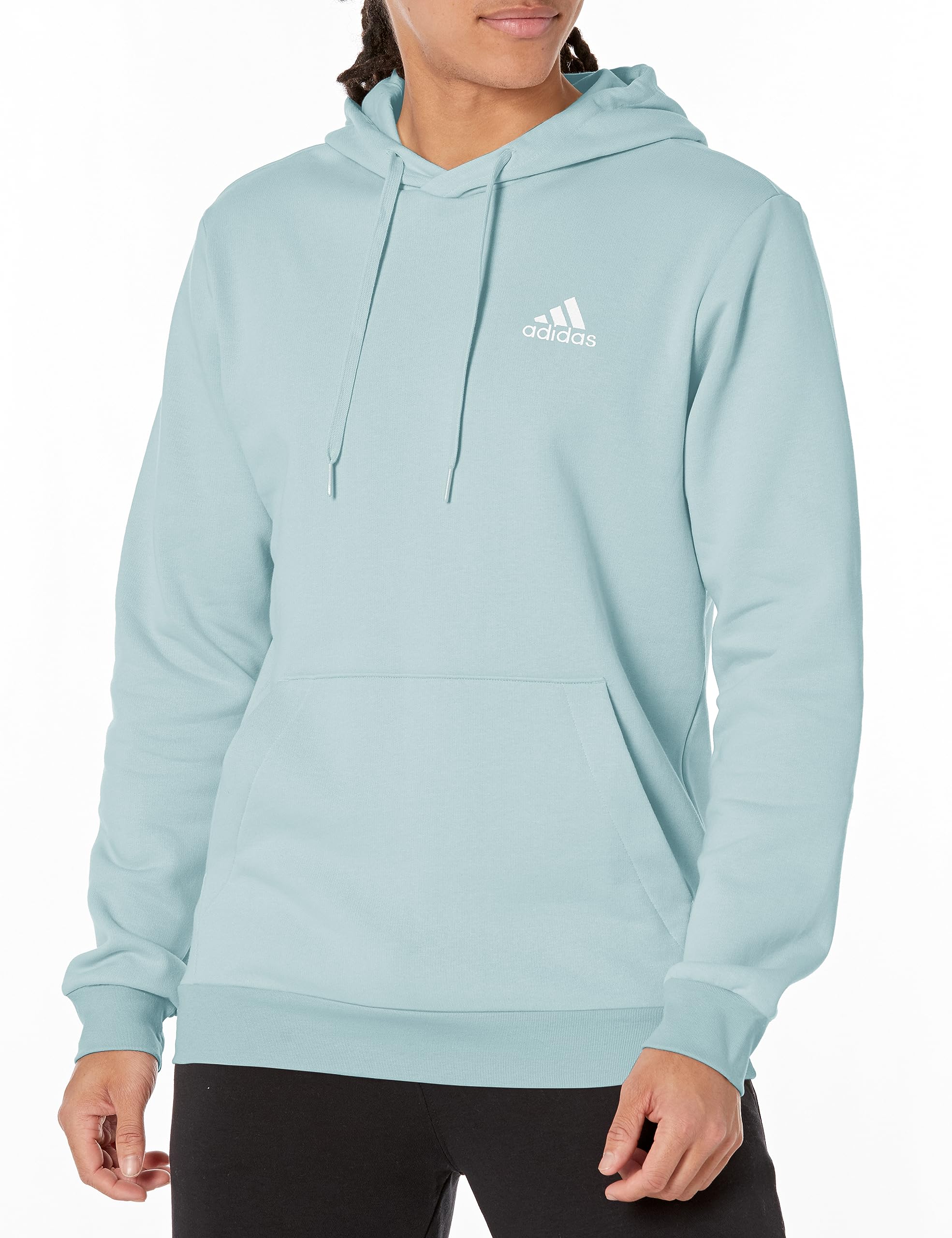 Moletom Masculino Adidas Essentials Fleece Wonder Blue Gg De Altura