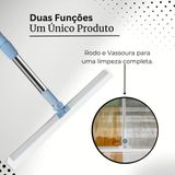 Super Kit 2 Rodos Vassoura Mágico Silicone Estrutural