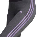 Leggings Adidas Essentials De 3 Listras Para Mulheres - Cinza Escuro