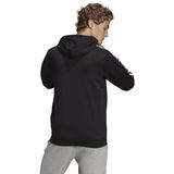 Moletom Masculino Adidas Essentials French Terry Com 3 Listras Preto/branco