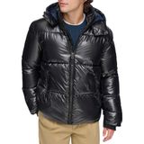 Jaqueta Masculina Tommy Hilfiger Acolchoada Brilhante Preta Pequena