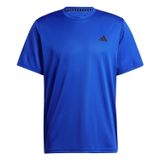 Camiseta Adidas Train Essentials Para Homens Semi Lúcida Azul/preta