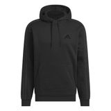 Pulôver De 3 Listras Com Capuz Adidas Coze Para Homem Preto