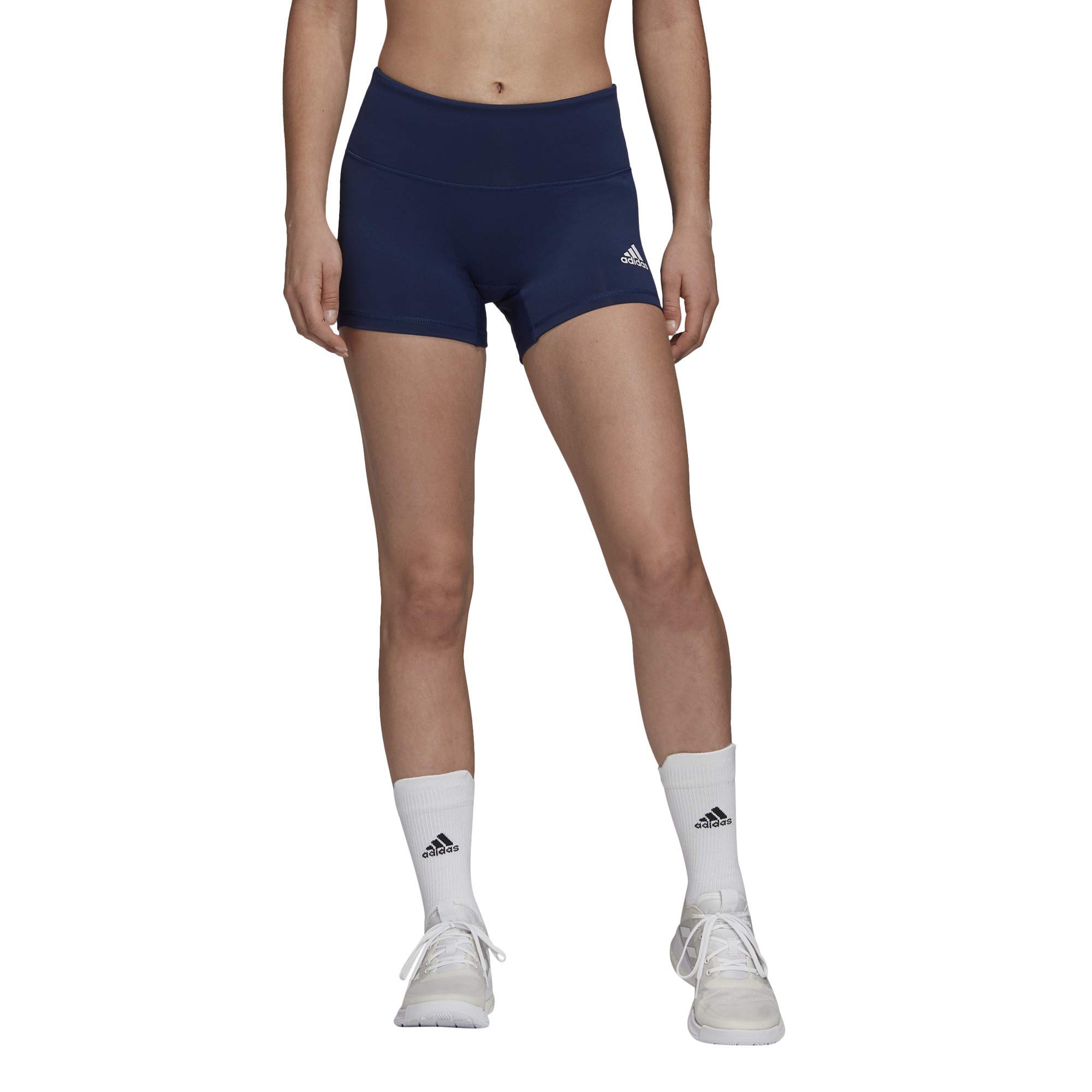 Shorts Femininos Adidas Team Azul Marinho/branco Xx-small
