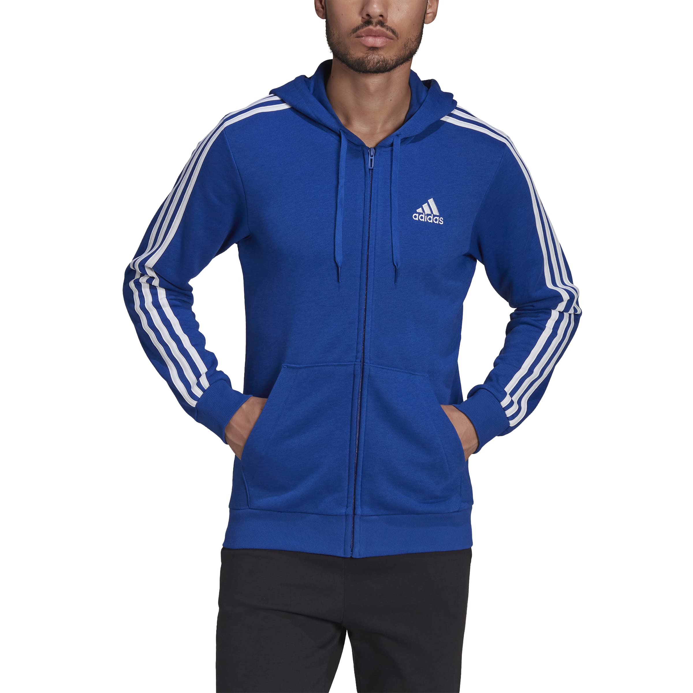 Moletom Masculino Adidas Essentials French Terry Com Listras