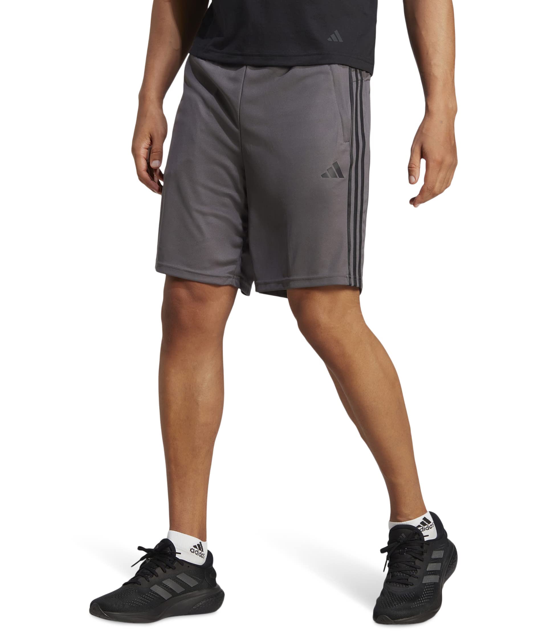 Shorts De Treino Adidas Essentials Pique 3-stripes Para Homens
