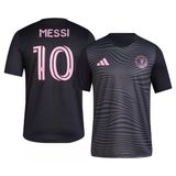 Camisa Adidas Lionel Messi Inter Miami Cf #10 Feminina Preta