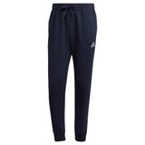 Calças Masculinas Adidas Essentials Fleece, Regulares, Cônicas, Tinta/branca