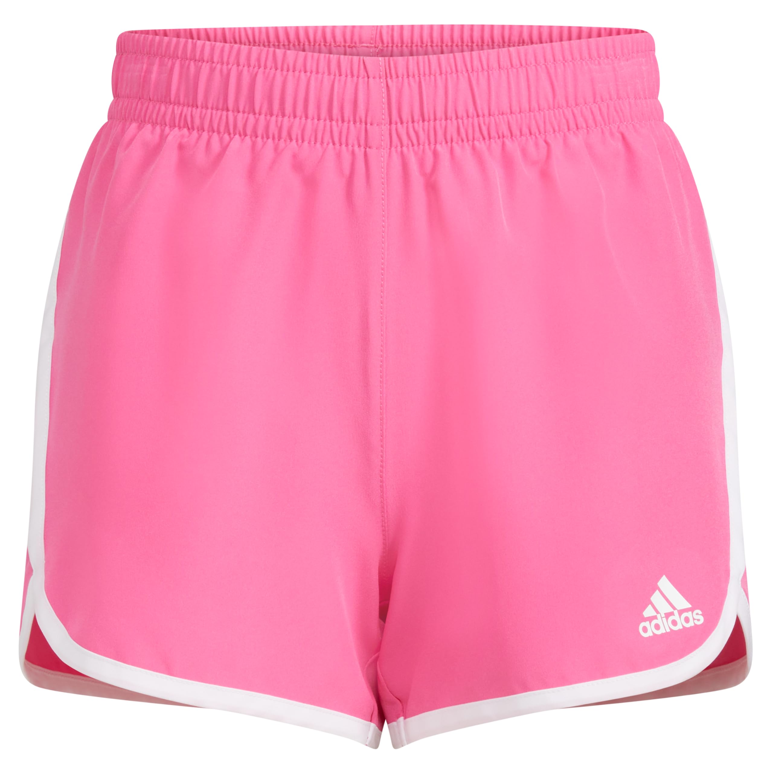 Shorts Adidas Para Meninas, Cintura Elástica, Tecido Retrô, Ginástica