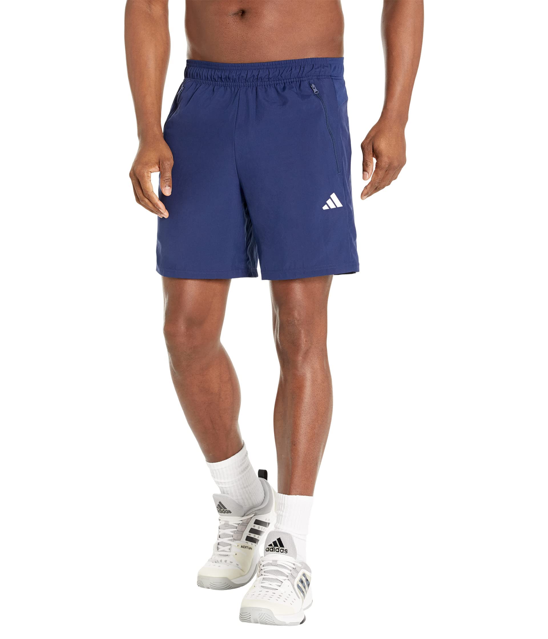 Shorts De Treino Adidas Essentials, Tecidos Para Homens, Azul Escuro