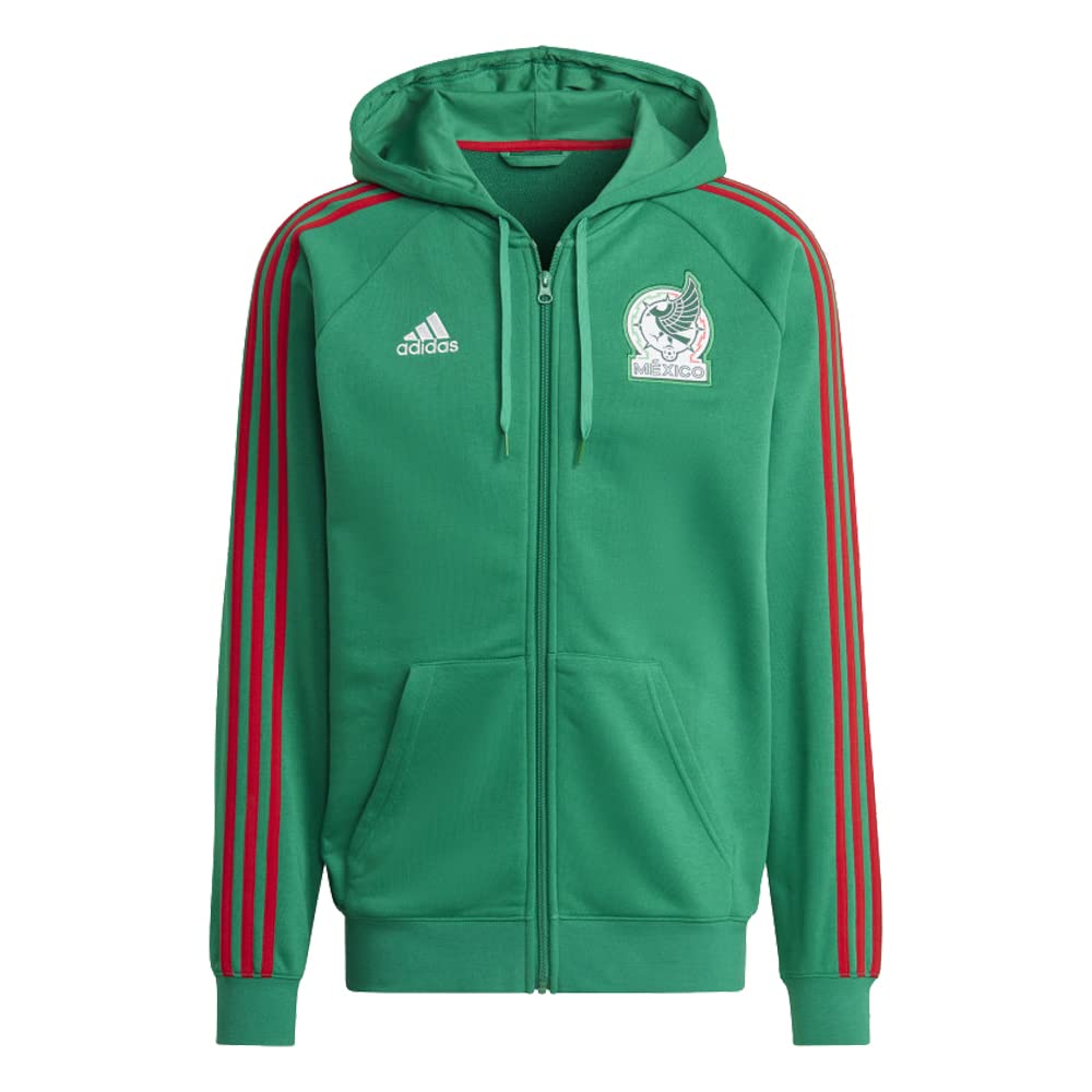 Moletom Com Capuz Adidas Mexico Dna Full Zip Green Para Homens