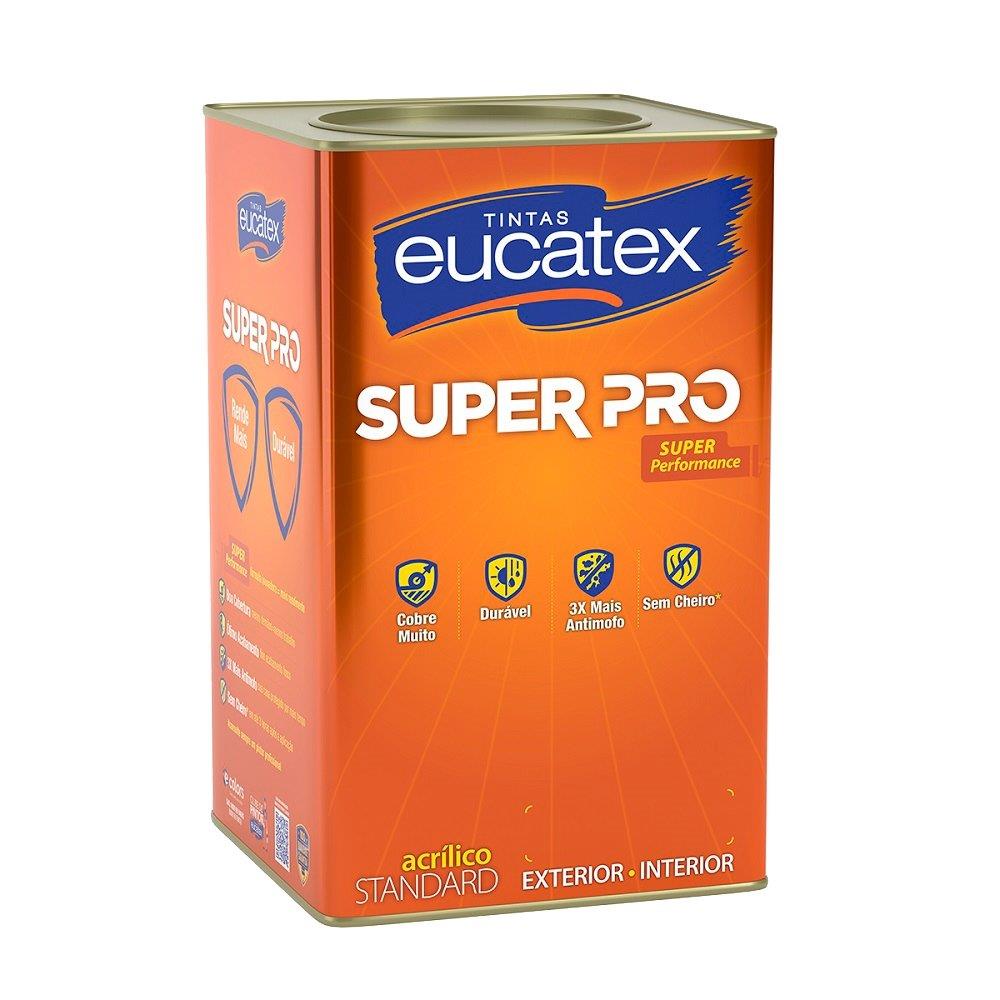 Tinta Acrilica Eucatex 18l Standard Super Pro Branco