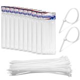 1000 Abraçadeiras De Nylon 2.5x150mm Cinta Plástica Branca 15cm Atacado Revenda Lojista