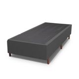 Base Box Queen Size Prince Sued 0,79x1,97x0,32 Cinza