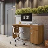 Escrivaninha Office Corsica Com 1 Porta E 1 Gaveta Freijo