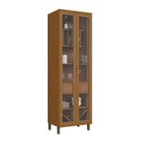 Cristaleira Indekes Imperial Led 2 Portas Vidro 70cm Freijo